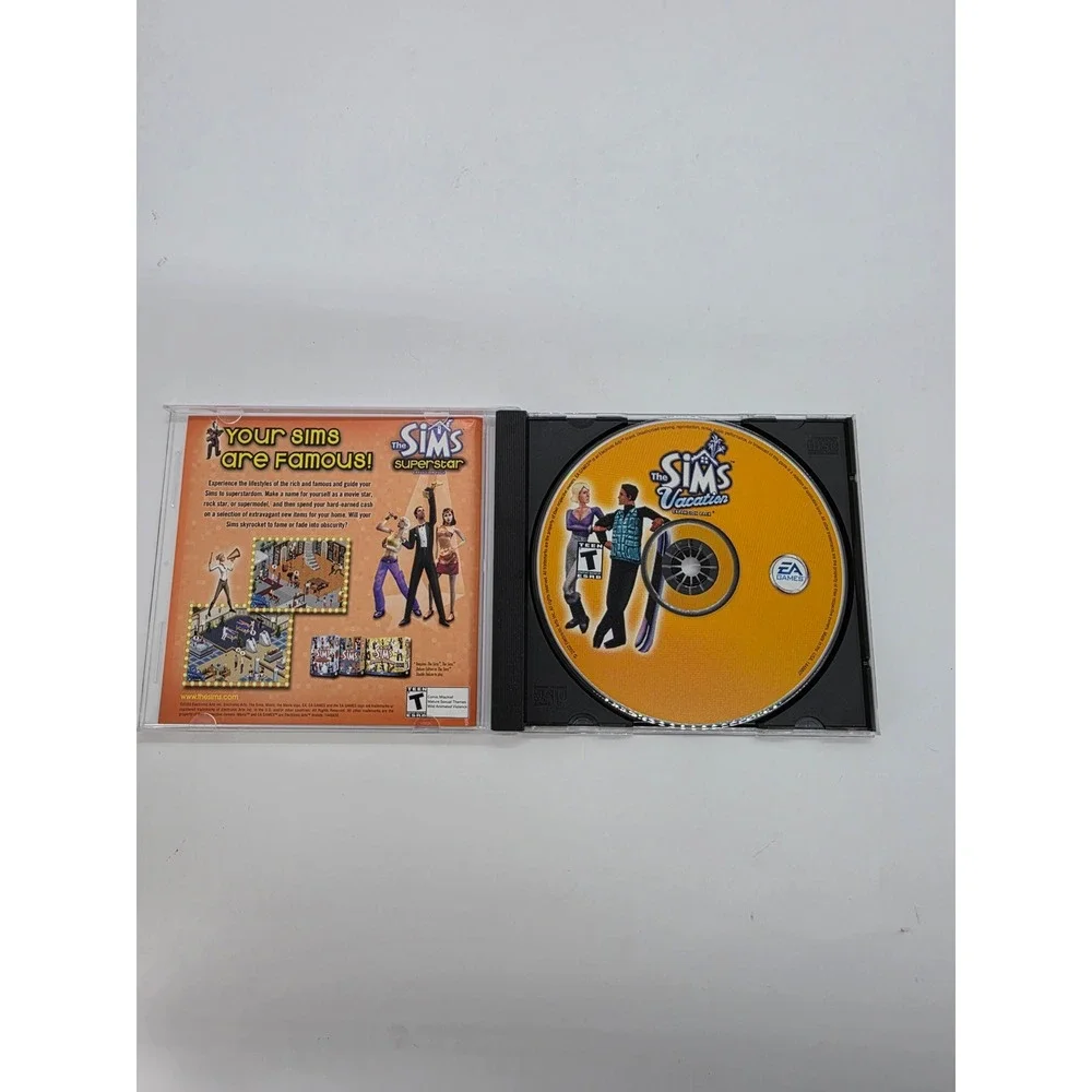 The Sims Vacation Expansion Pack PC Game 2002 EA Maxis Jewel Case Retro Vintage